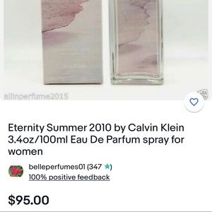 Calvin Klein summer perfume